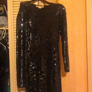 Cathy Hardwick Vintage Sequin Body Con Dress